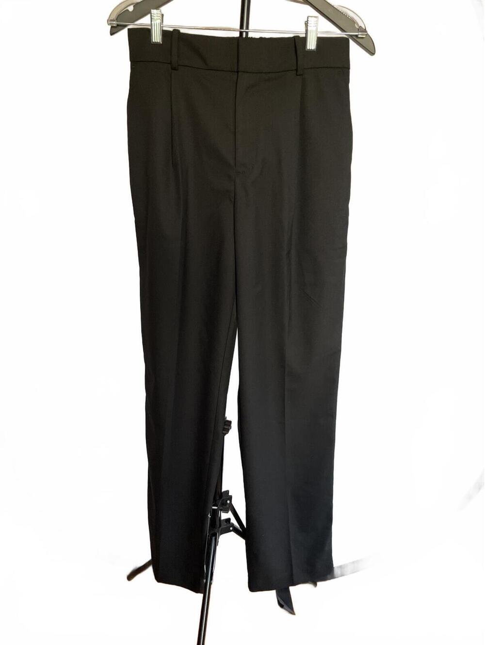 Madewell Black Slouchy Straight Pant 4T Tall NWT Minimalist Capsule Quiet Luxury